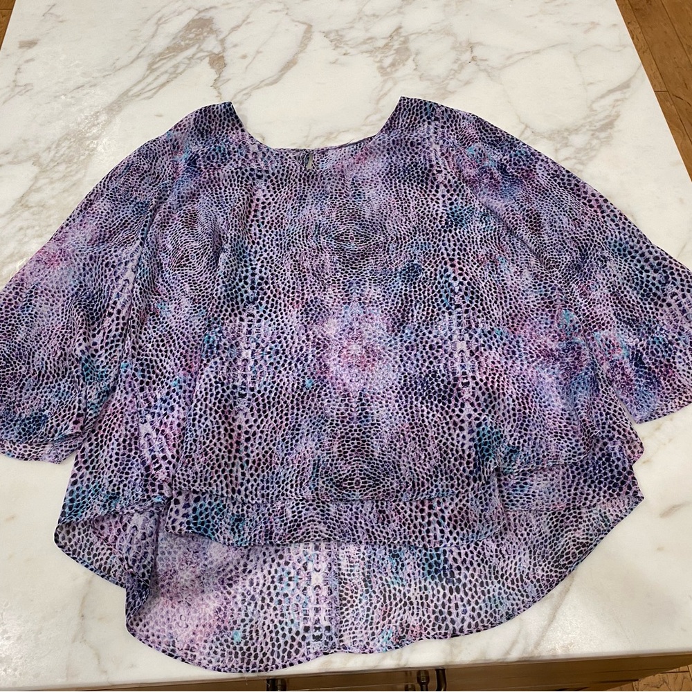 Layered flowy blouse